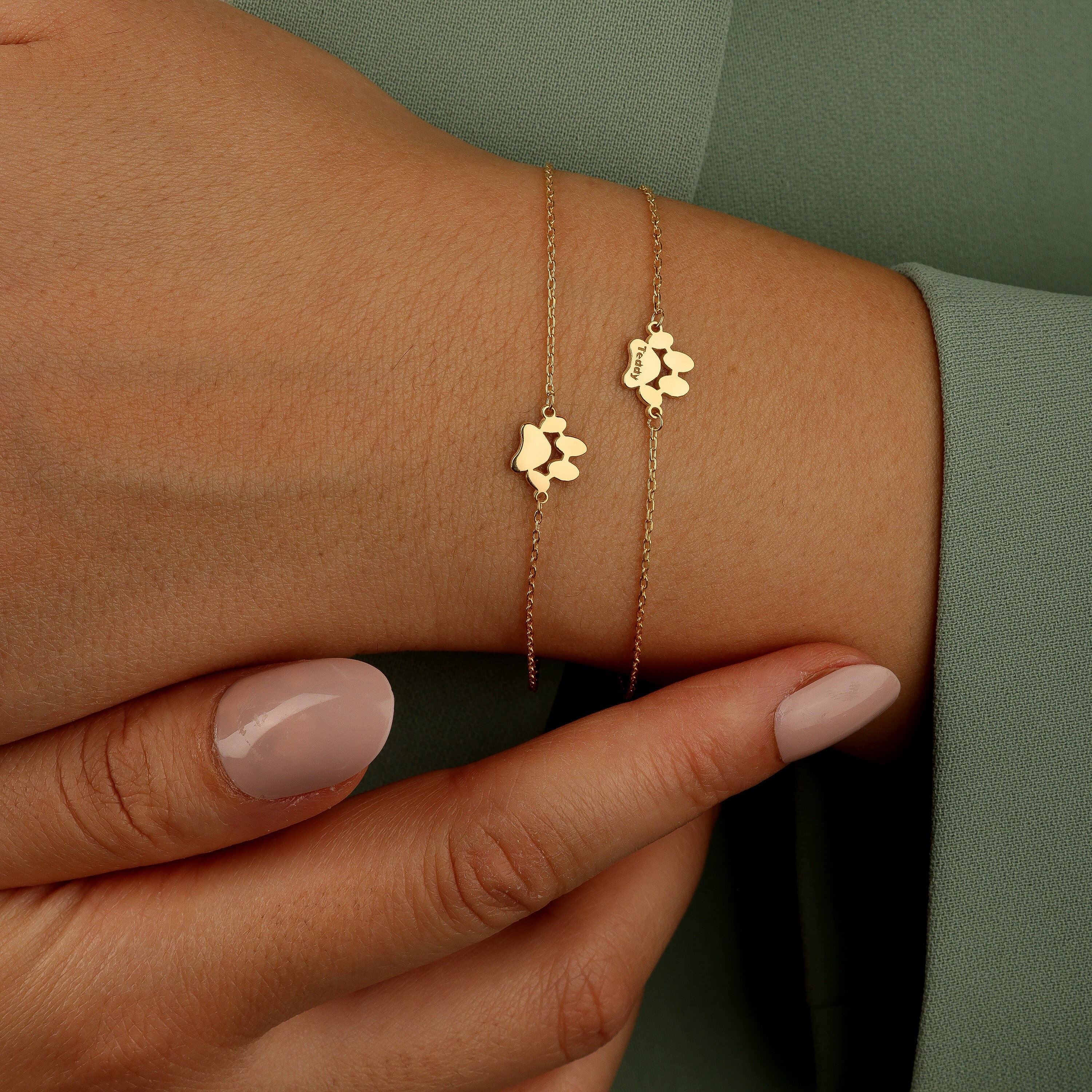 Bracelet personnalisé empreinte de patte