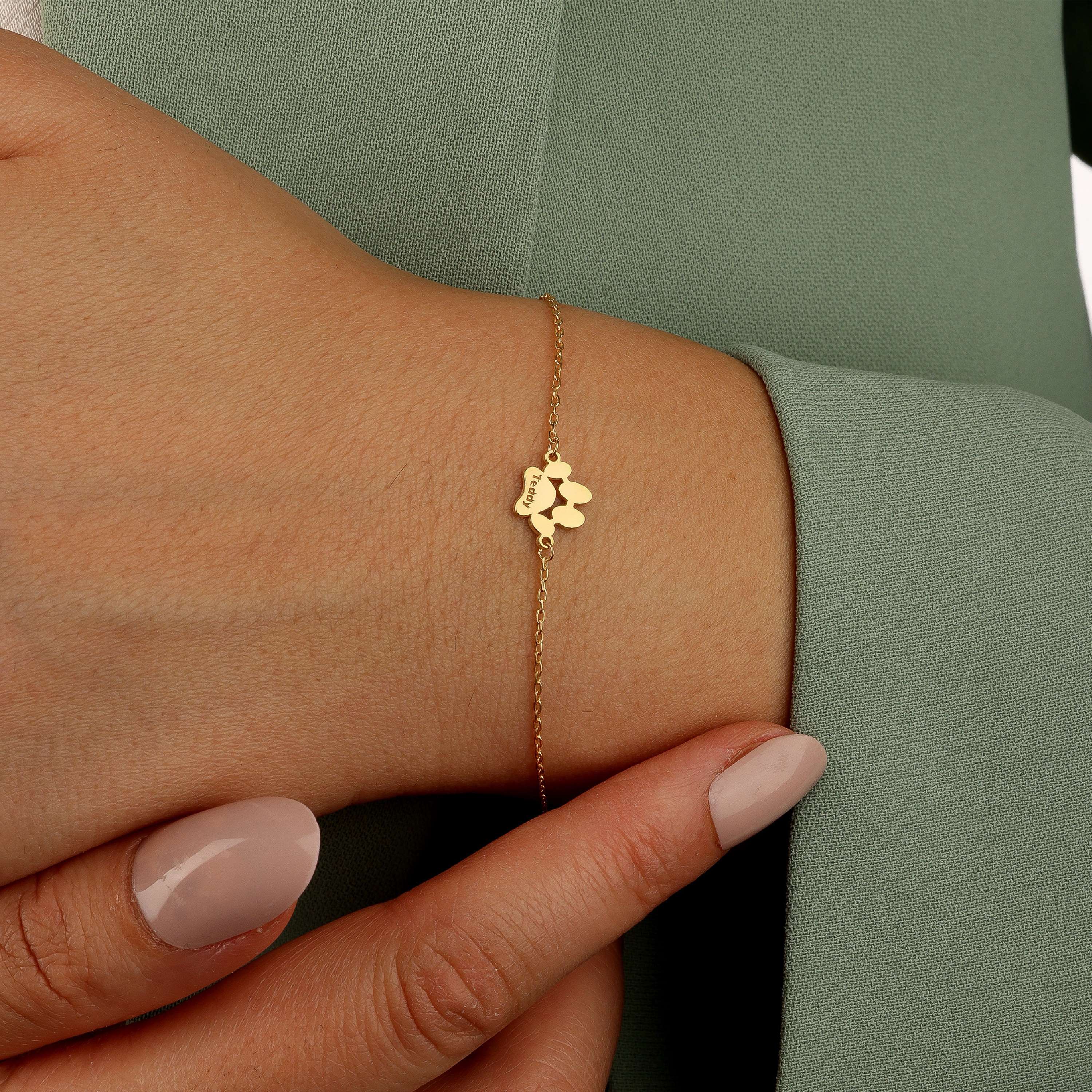 Bracelet personnalisé empreinte de patte